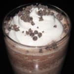 glass of frozen hot cocoa
