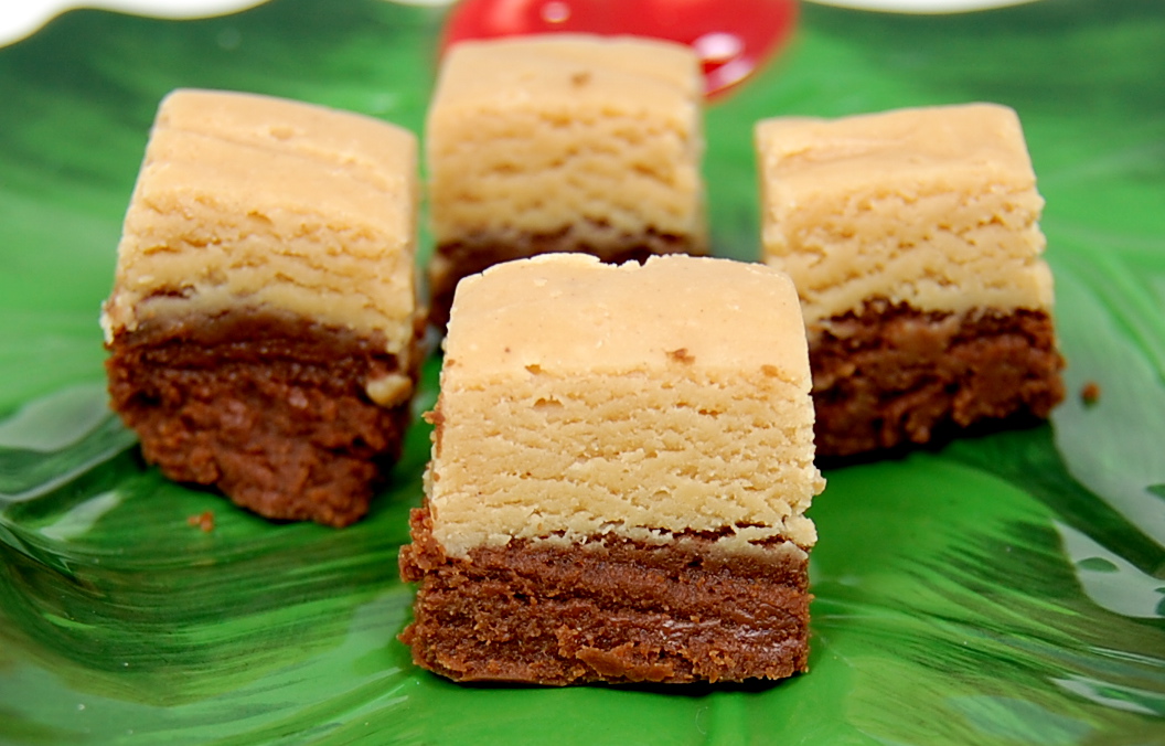 Two Toned Chocolate Peanut Butter Fudge