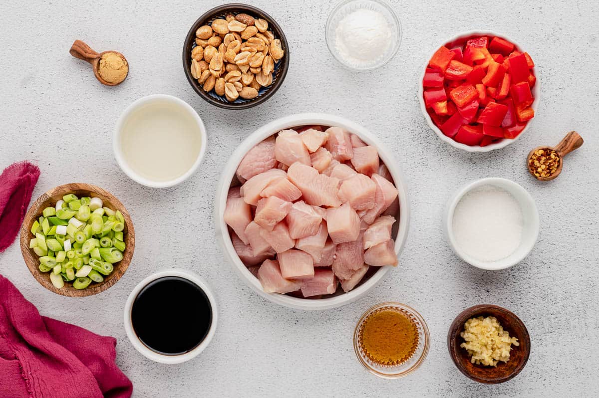 ingredients for kung pao chicken recipe
