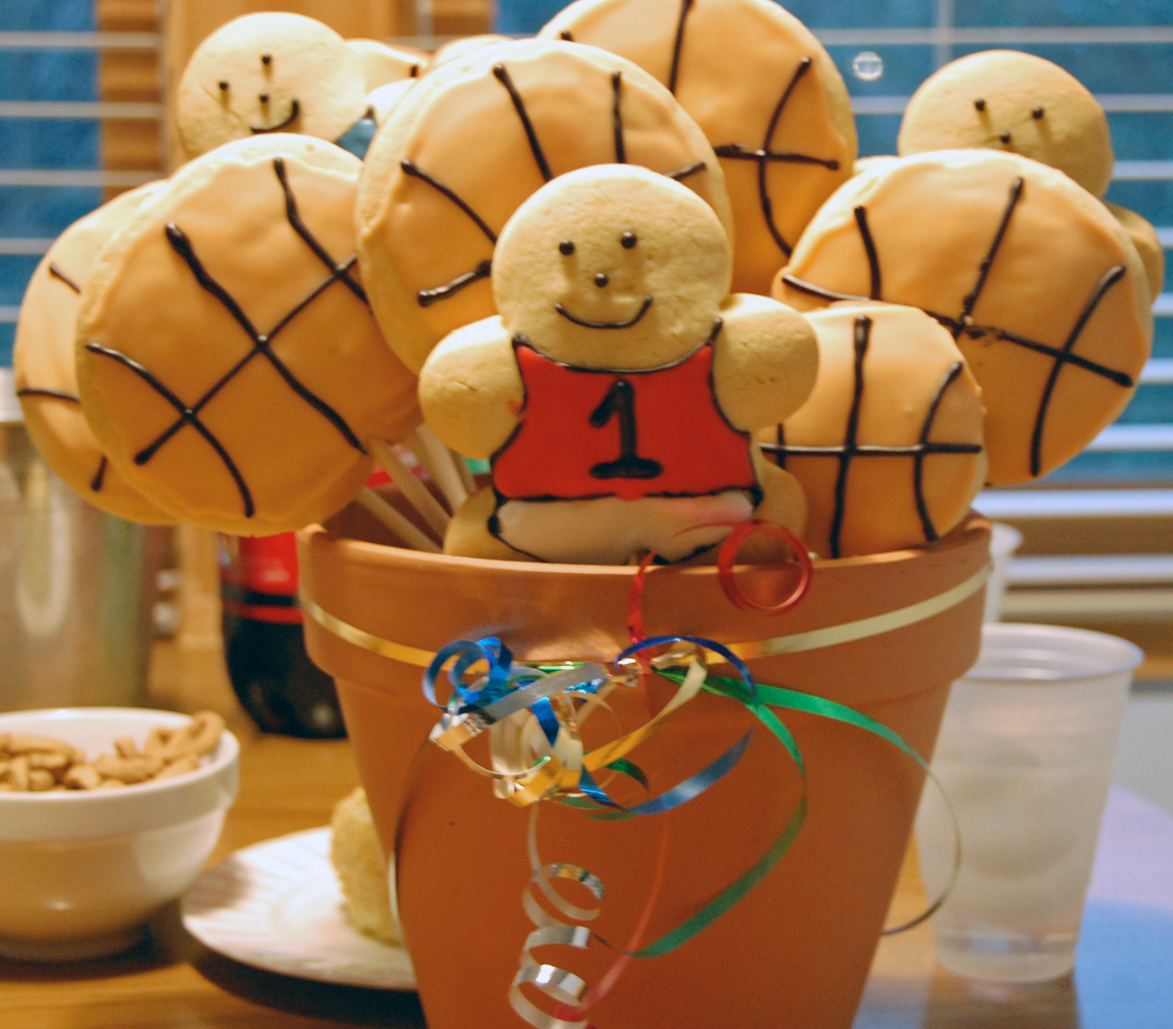 Basketball Cookie Bouquet
