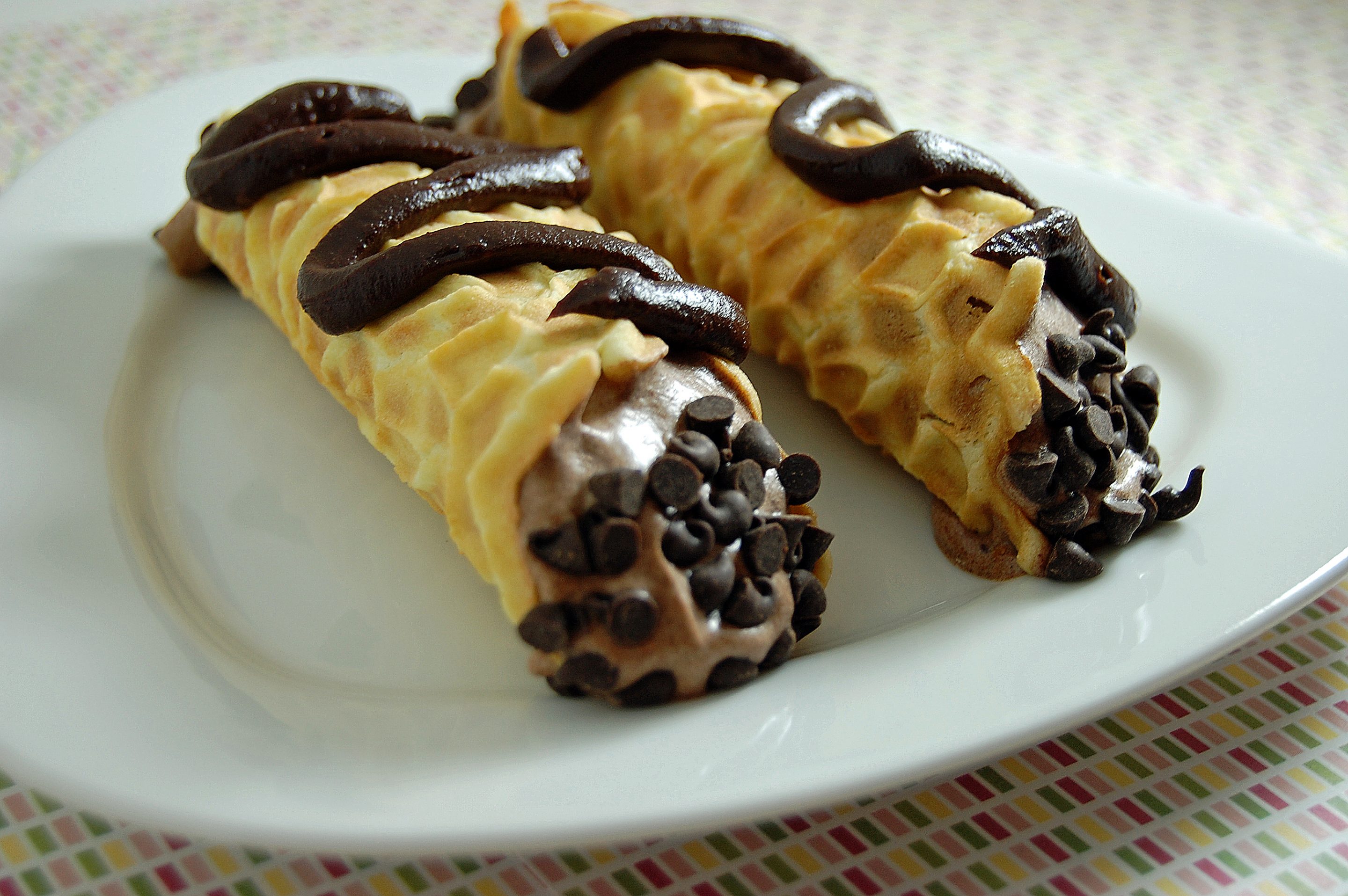 Heavenly Chocolate Mousse Cannoli