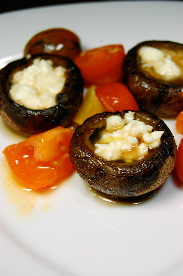 It takes very little effort to make these flavorful Feta Stuffed Mushrooms.