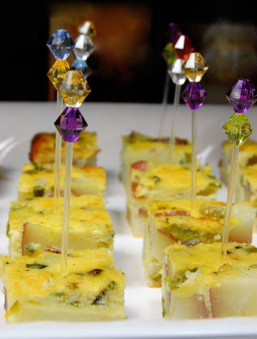 Oven-Baked Tortilla Espanola is a traditional Spainsh tapas dish meaning "potato omelet".