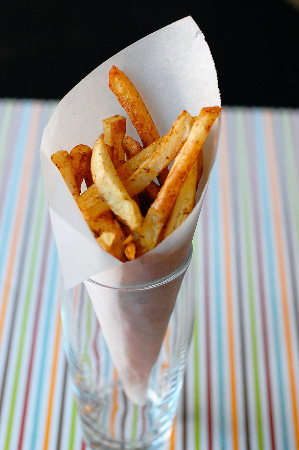 Oven-baked fries with a bit of Cajun seasoning creates our favorite Cajun Fries.