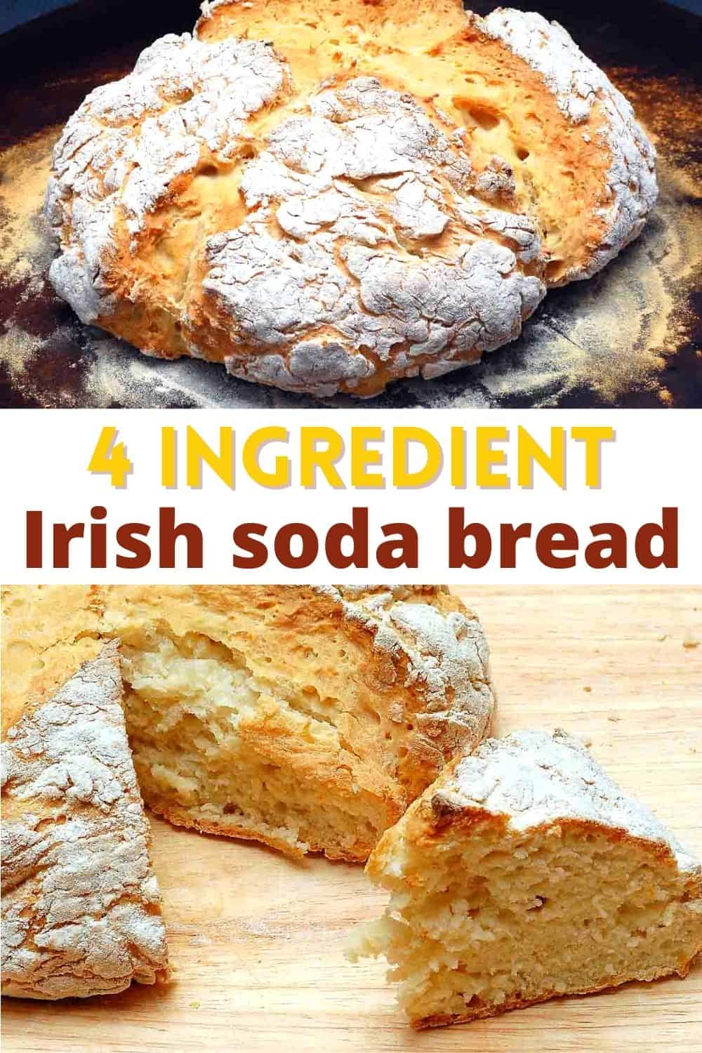 Irish soda bread is a no yeast bread that's hearty yet soft with an incredible crusty exterior. This easy quick bread is ready in 45 minutes!