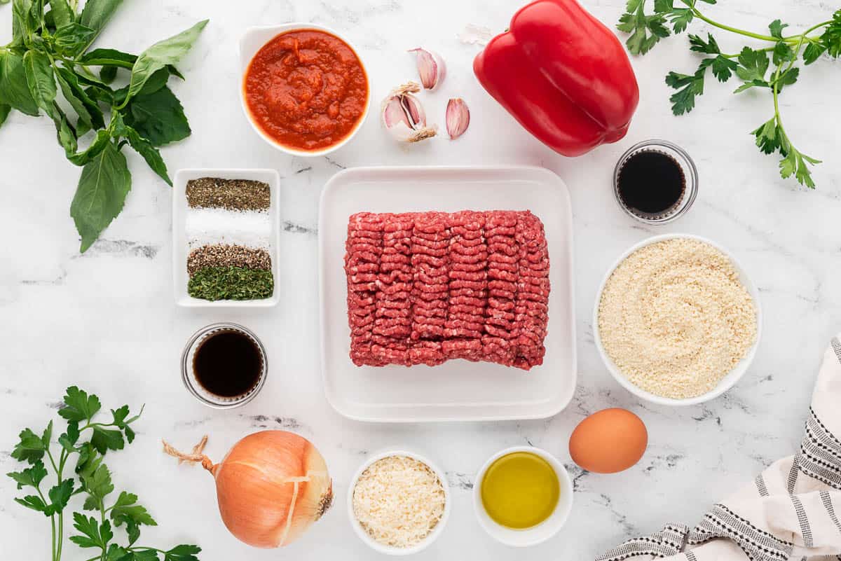 ingredients for meatloaf recipe