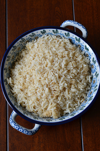 garlic rice pilaf