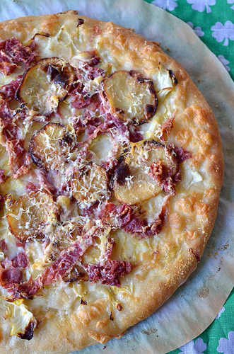 Corned Beef and Cabbage Pizza