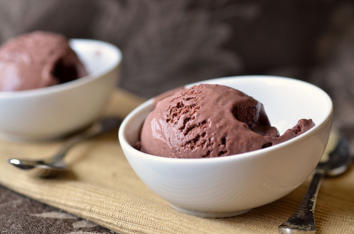 Dark Chocolate Raspberry Ice Cream
