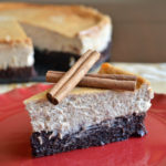 This Mexican Brownie Bottom Cheesecake is the BEST Cinco de Mayo dessert.  A Mexican spiced brownie is topped with an easy homemade cheesecake.  You can't go wrong with brownies AND cheesecake!