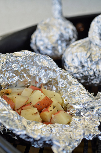 Foil Potato Packets on the Grill