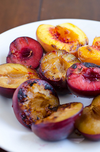 Grilled Peaches and Plums
