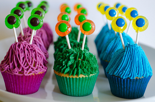 monster cupcakes