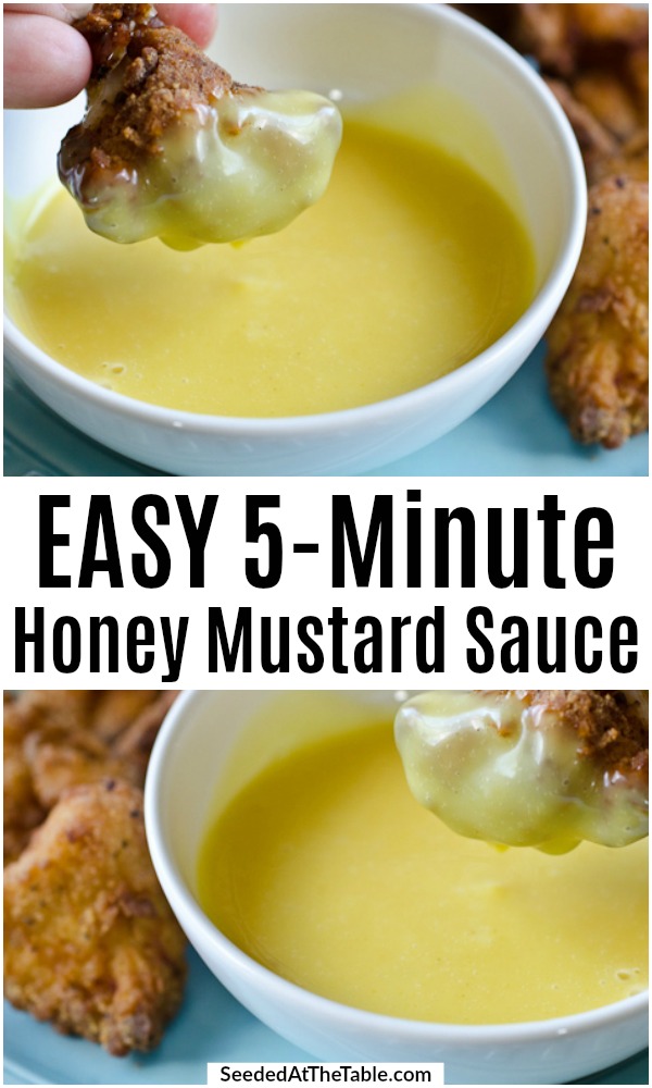 This honey mustard dipping sauce is a perfect chicken dip and can double as a honey mustard dressing. With just 4 ingredients, you can make this easy honey mustard sauce within 5 minutes!