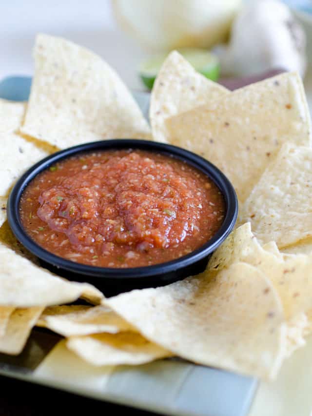Mexican Restaurant Style Salsa Story Easy Recipes for Family Time