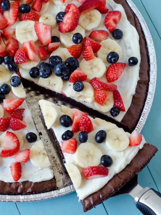 Fruity Brownie Dessert Pizza Story Easy Recipes for Family Time