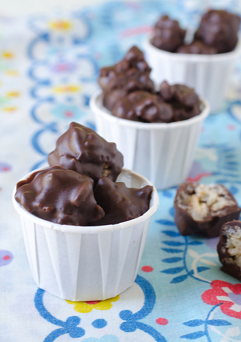 Chocolate Covered Crispy Poppers