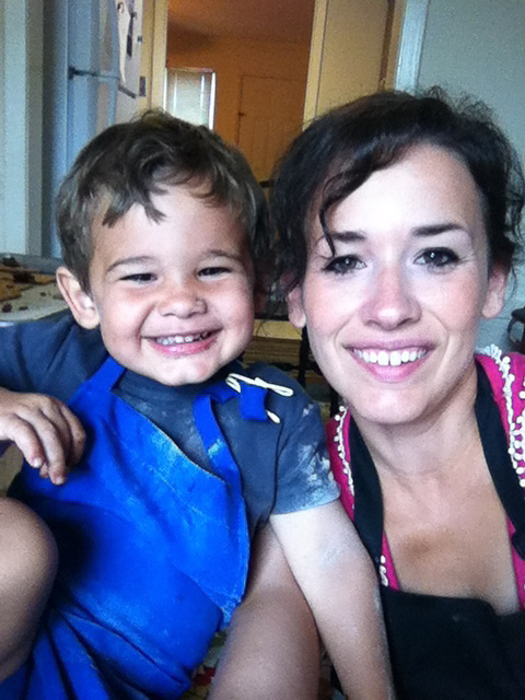Judah and Mommy Baking