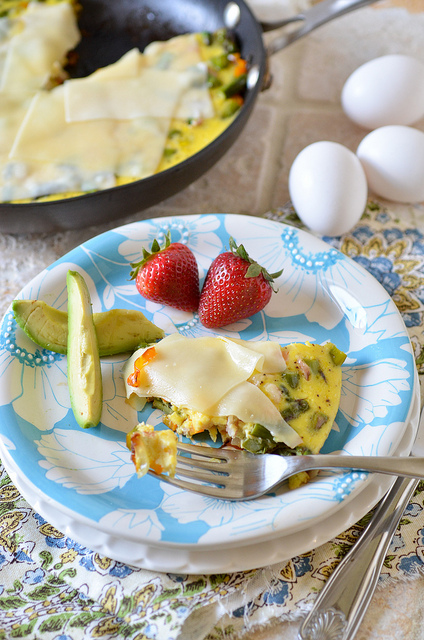 swiss veggie frittata