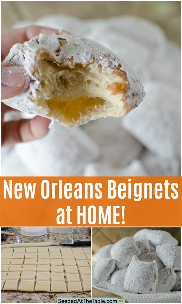 This beignet recipe is the closest you'll get to New Orleans beignets.  These soft pillowy doughnuts are easy to make at home!