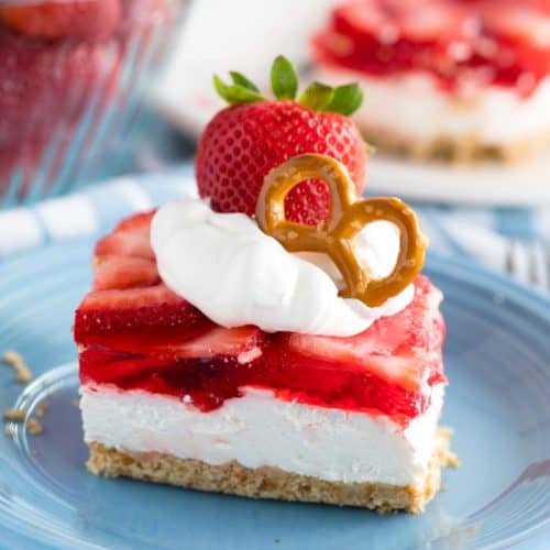 Strawberry Pretzel Dessert Salad Easy makeahead recipe!