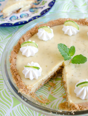 Use regular limes or key limes to make this surprisingly very easy pie! Enjoy all spring and summer!