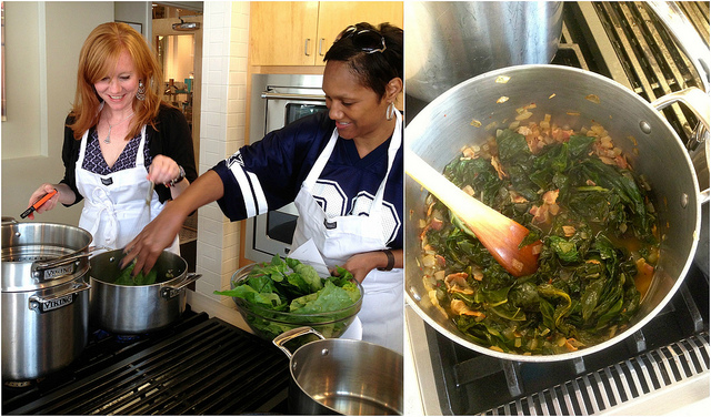Viking Range Collard Greens Collage