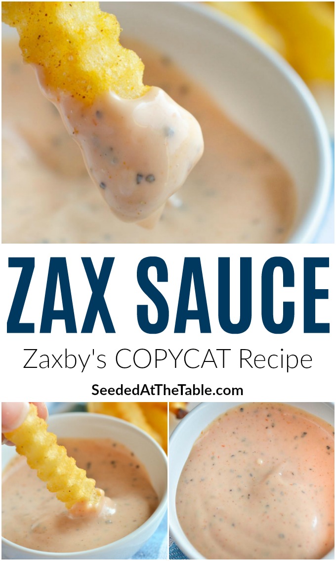 Make your own Zax Sauce and dip your chicken and fries at home using this copycat recipe of Zaxby's Zax Sauce. A seasoned creamy dipping sauce for chicken fingers and French fries.