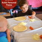 Let your kids build their own personal pizzas by SeededAtTheTable.com
