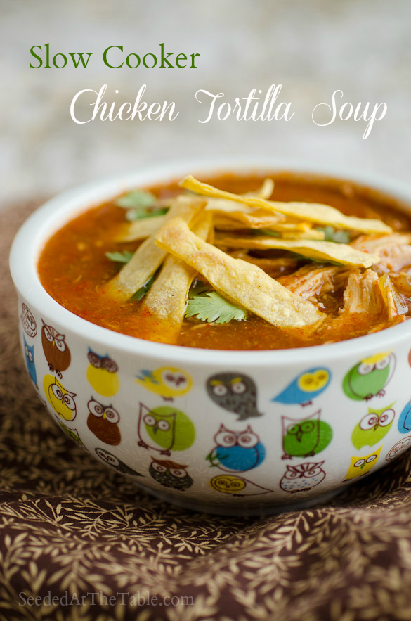 Slow Cooker (Crock Pot) Chicken Tortilla Soup