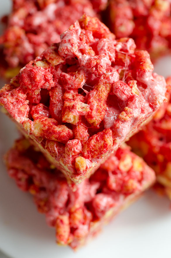 Cheetos Marshmallow Crispy Treats by @SeededTable
