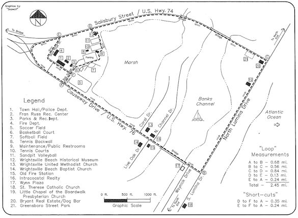 Run, bike or walk the John Nesbitt Loop at Wrightsville Beach, NC