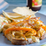 Open-Faced Philly Cheese Chicken Sandwiches