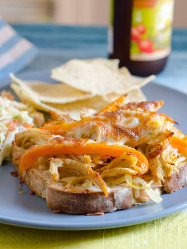 Open-Faced Philly Cheese Chicken Sandwiches Recipe Story