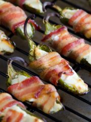 bacon wrapped jalapeno poppers on the grill