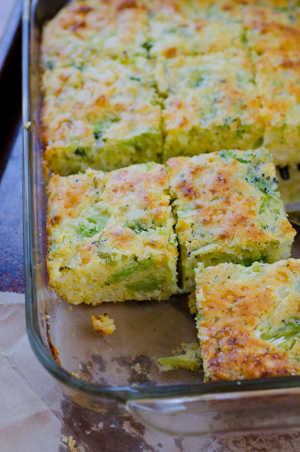 Get your fill of broccoli in this mildly sweet broccoli cornbread recipe - comfort food side dish at it's best!