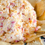 Greek Pimento Cheese - a twist on the traditional southern pimento cheese spread, using Greek yogurt and feta!