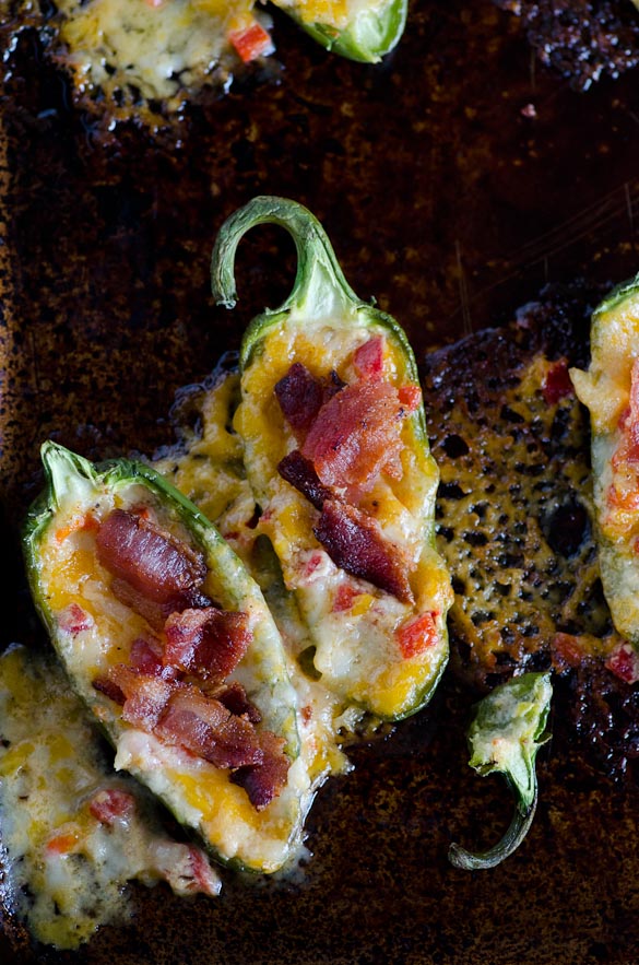 Pimento Cheese Stuffed Jalapeno Poppers