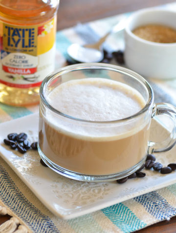 Vanilla Latte - you can make at home without an espresso machine or fancy equipment!