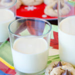 homemade eggnog on a plate with cookies