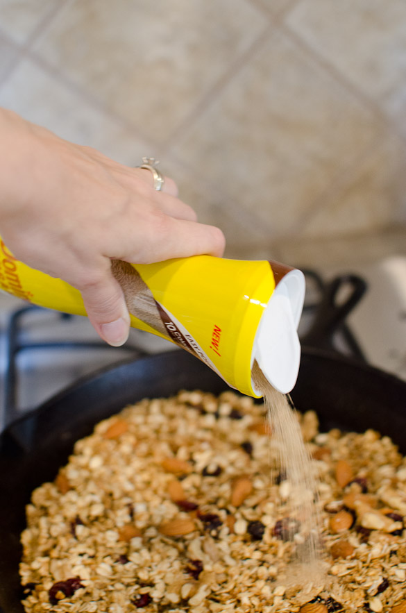 Homemade 15-Minute Skillet Granola - with Domino® Pourable Light Brown Sugar