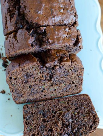 Double Chocolate Zucchini Bread - deliciously moist and chocolaty!