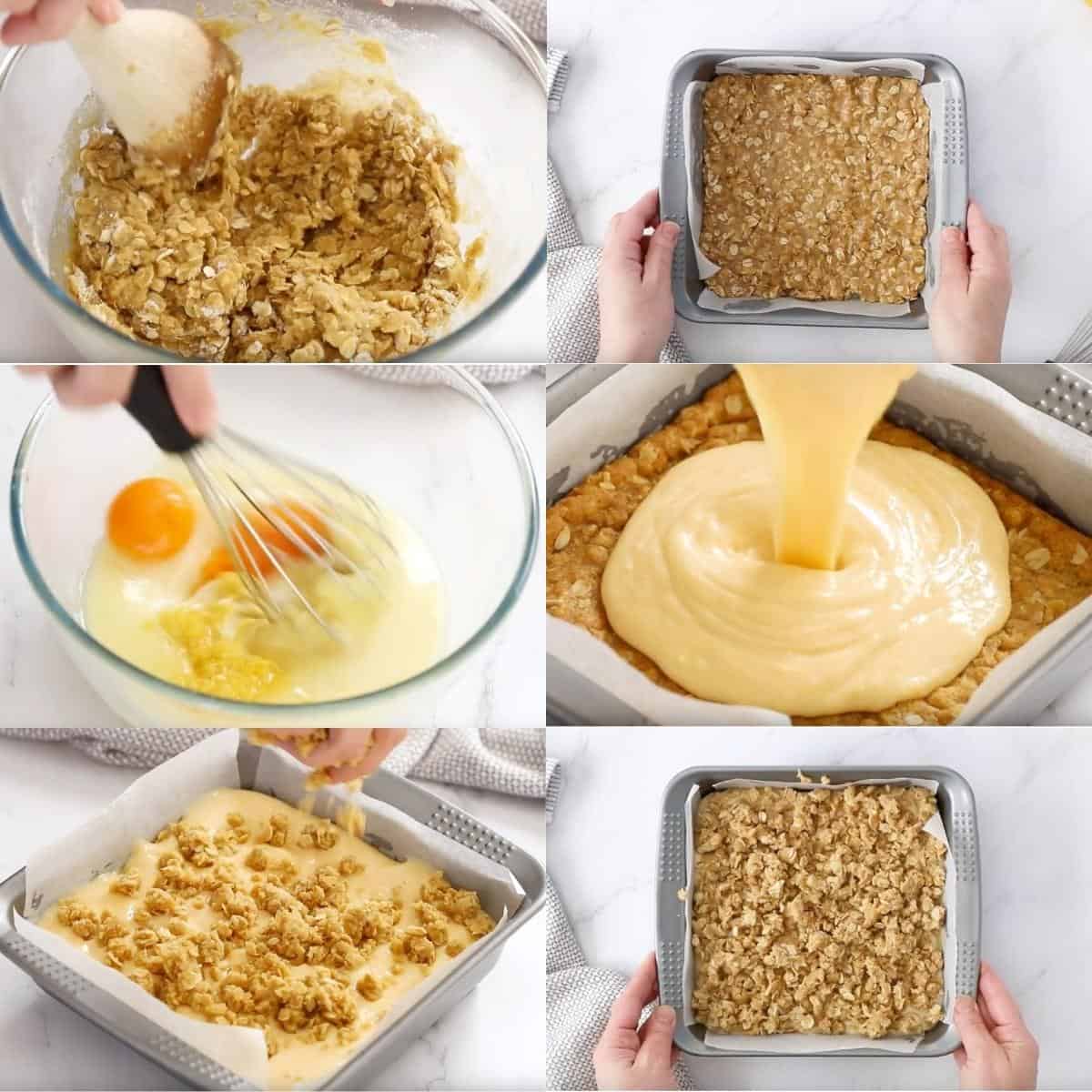 photo instructions how to make oatmeal lemon bars