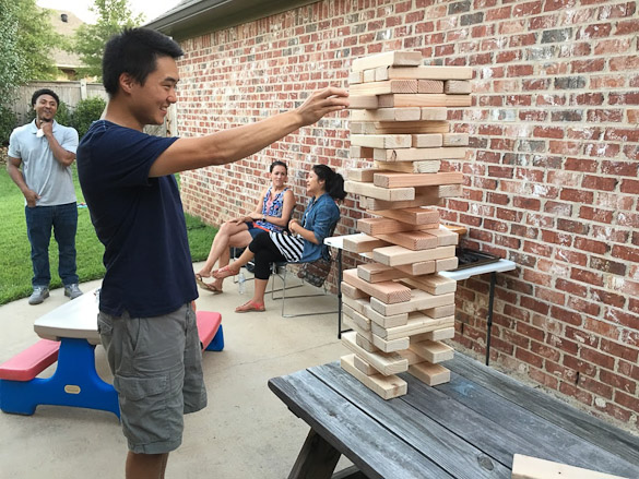 DIY Giant Jenga for less than $20 and only 2 hours.