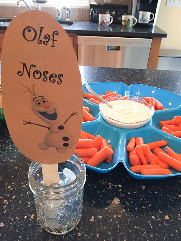 Disney Princess Bridal Shower Ideas - We put this party together within 2 days and you can too! (Olaf's Noses)