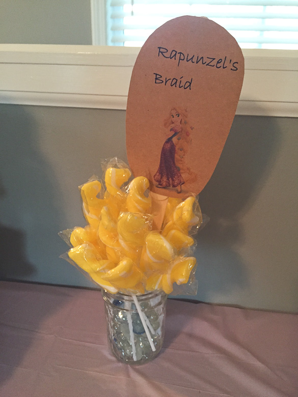 Disney Princess Bridal Shower Ideas - We put this party together within 2 days and you can too! (Rapunzel's Braid)