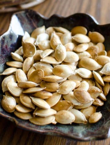 bowl of pumpkin seeds