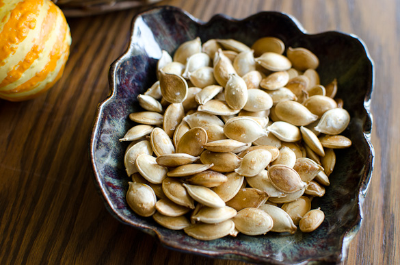How to Roast Pumpkin Seeds - Save your pumpkin seeds and toast them in the oven for a quick and easy healthy snack!