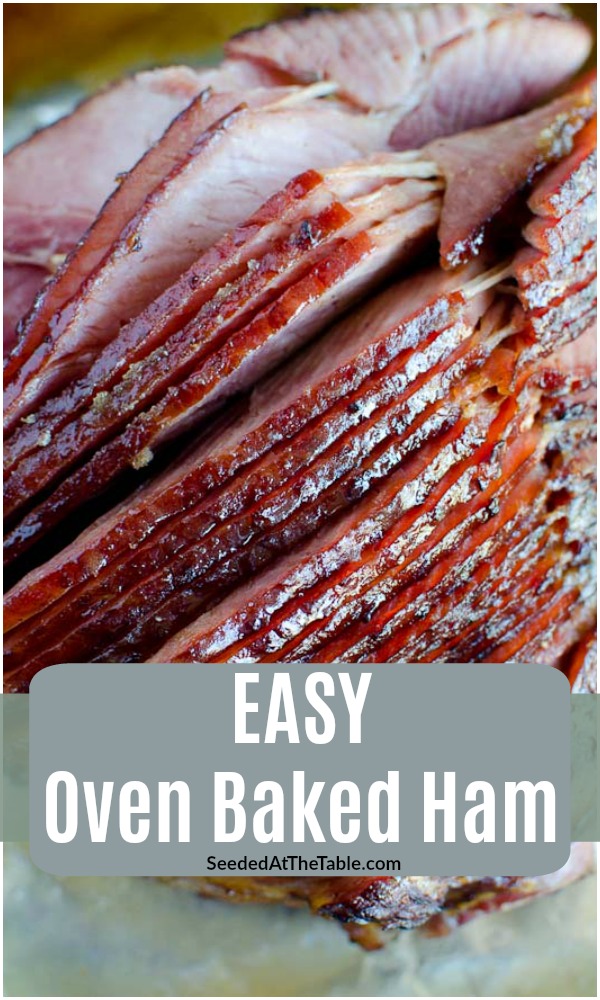 This simple and tasty oven baked ham recipe with a homemade brown sugar pineapple glaze will have your holiday guests asking you to make it again for them every year!