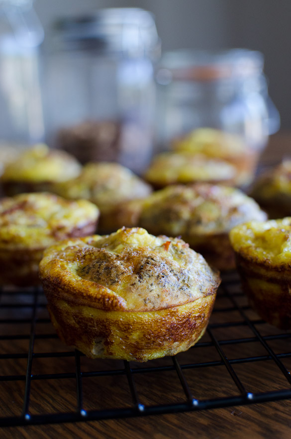 These Sausage Egg Muffins are full of flavor and easy to throw together. Eat right away or freeze for a quick and convenient Whole30 approved breakfast.